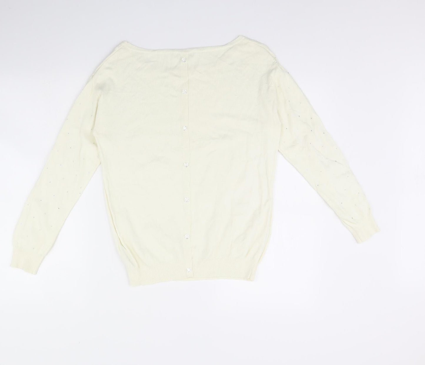 Womens UK Size S Monsoon Ivory Pullover Jumper