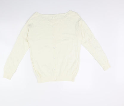 Womens UK Size S Monsoon Ivory Pullover Jumper