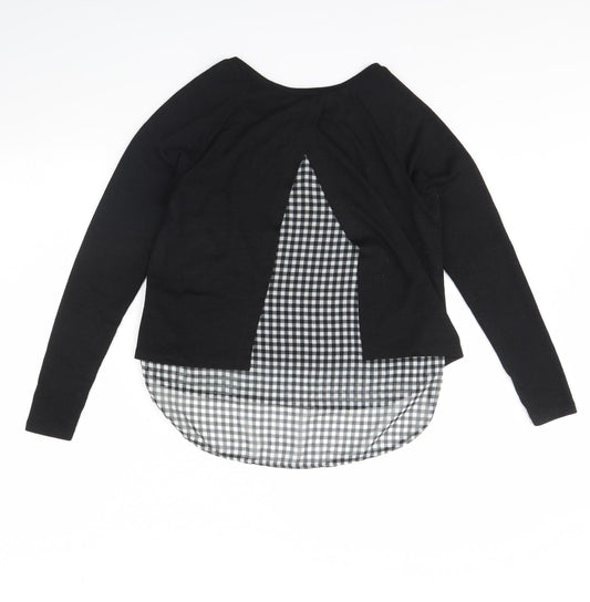 Womens UK Size XS TALLY WEiJL Black Pullover Jumper