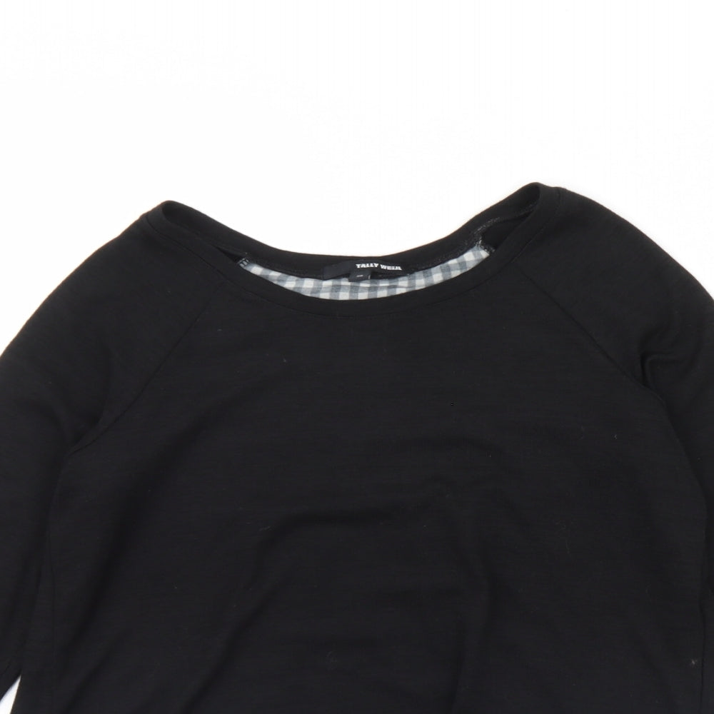 Womens UK Size XS TALLY WEiJL Black Pullover Jumper