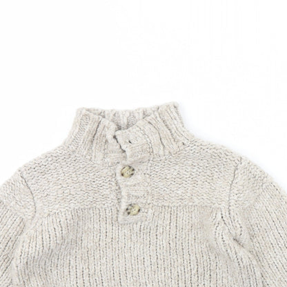 NEXT Girls Beige   Henley Jumper Size 4 Years