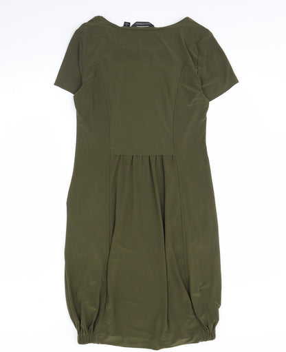 Nina Leonard  Womens Green   Sheath  Size S