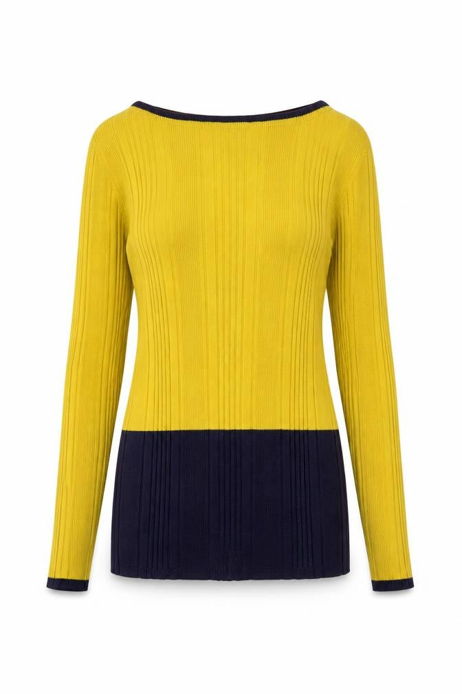 Womens UK Size 16 M&S Yellow Pullover Jumper