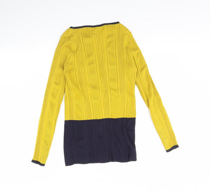 Womens UK Size 16 M&S Yellow Pullover Jumper