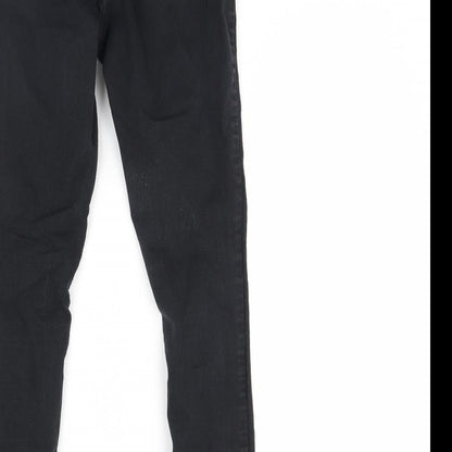 George Womens Black  Denim Skinny Jeans Size 10 L29 in