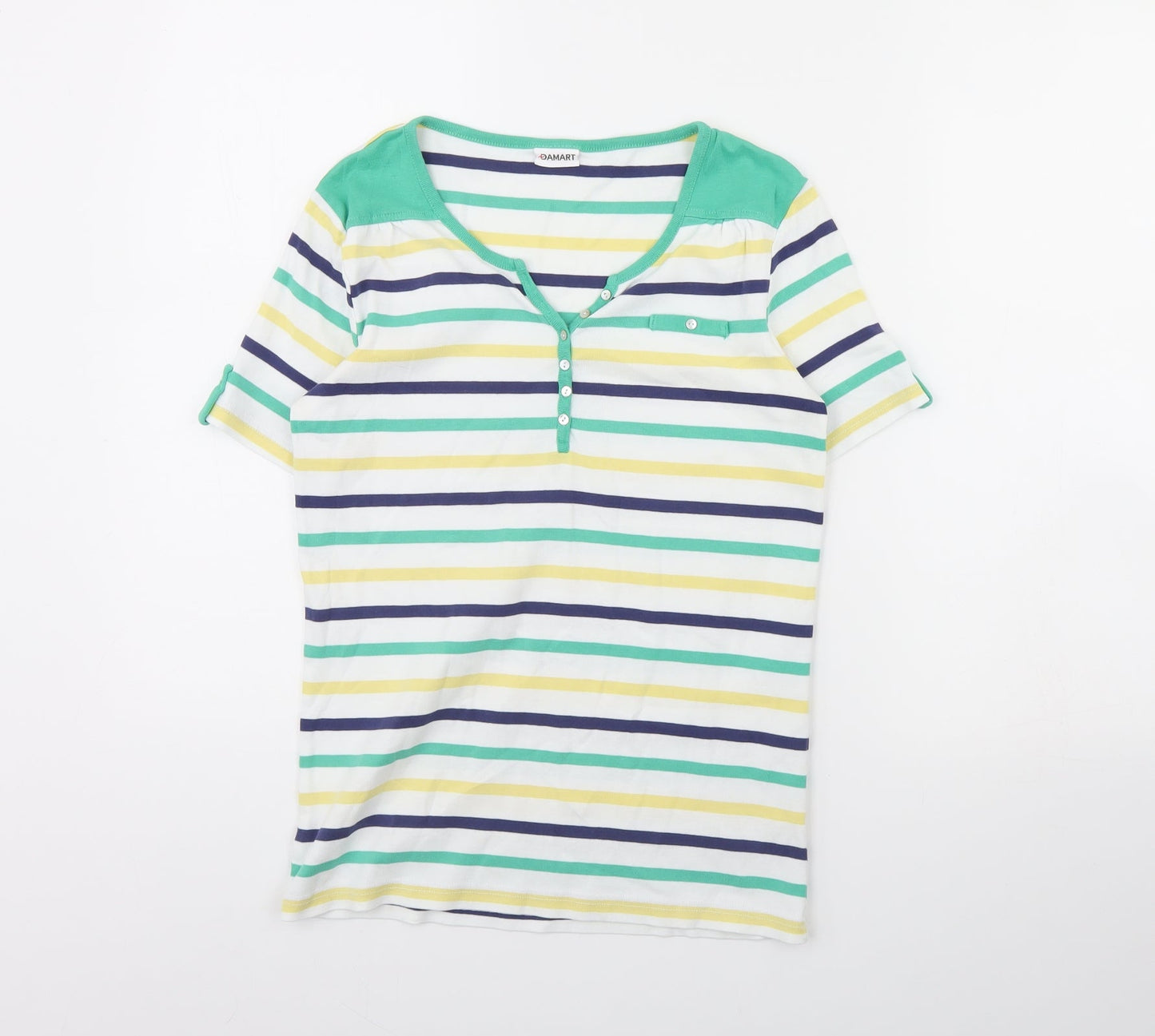 Womens UK Size 10 Damart White Basic Blouse