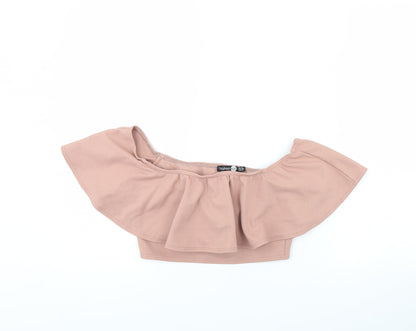 Boohoo Womens Pink   Basic Blouse Size 8