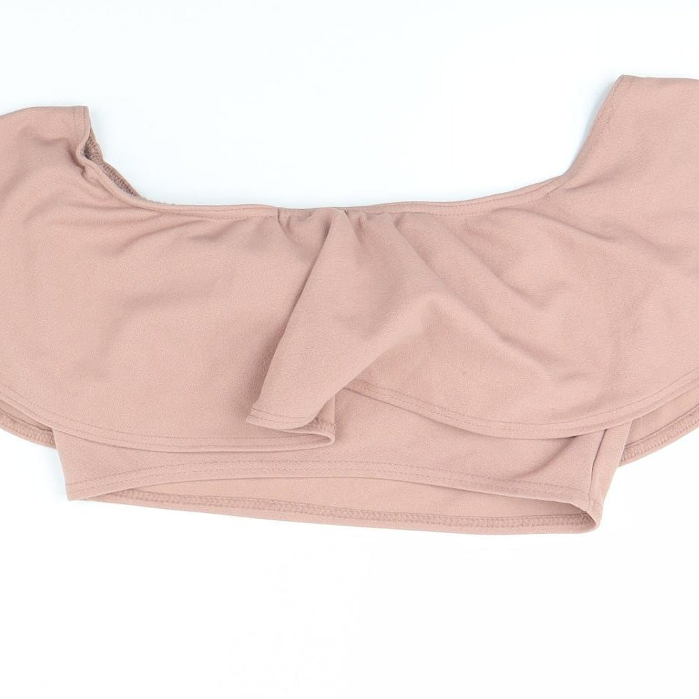 Boohoo Womens Pink   Basic Blouse Size 8