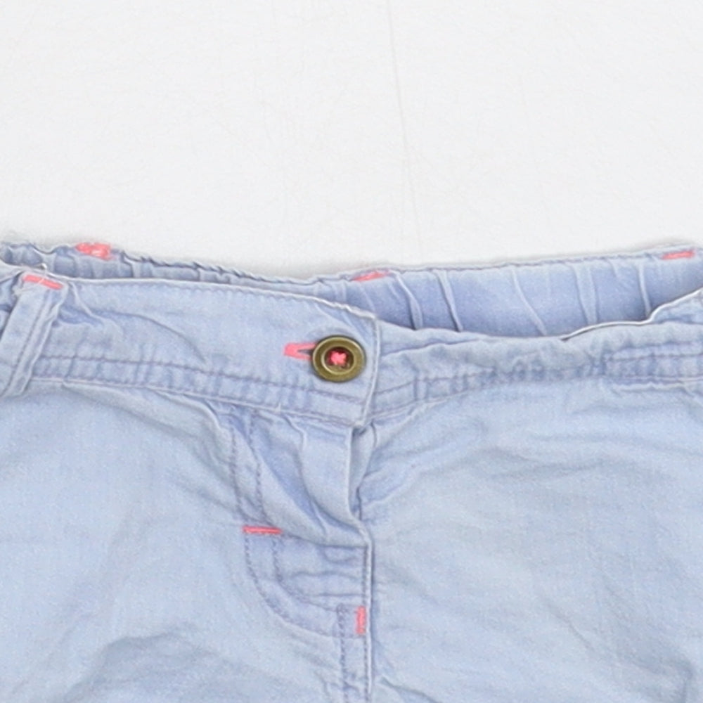 Young Dimension Girls Blue  Denim Cropped Jeans Size 9-12 Months  - Shorts