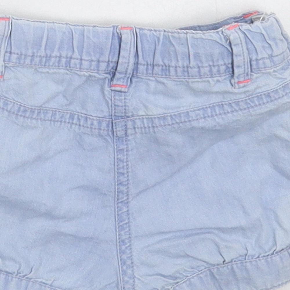 Young Dimension Girls Blue  Denim Cropped Jeans Size 9-12 Months  - Shorts