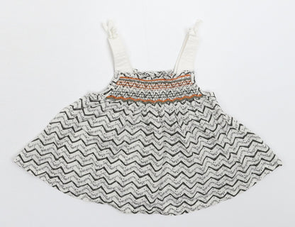 NEXT Girls Multicoloured Geometric  Tank Dress  Size 9-12 Months