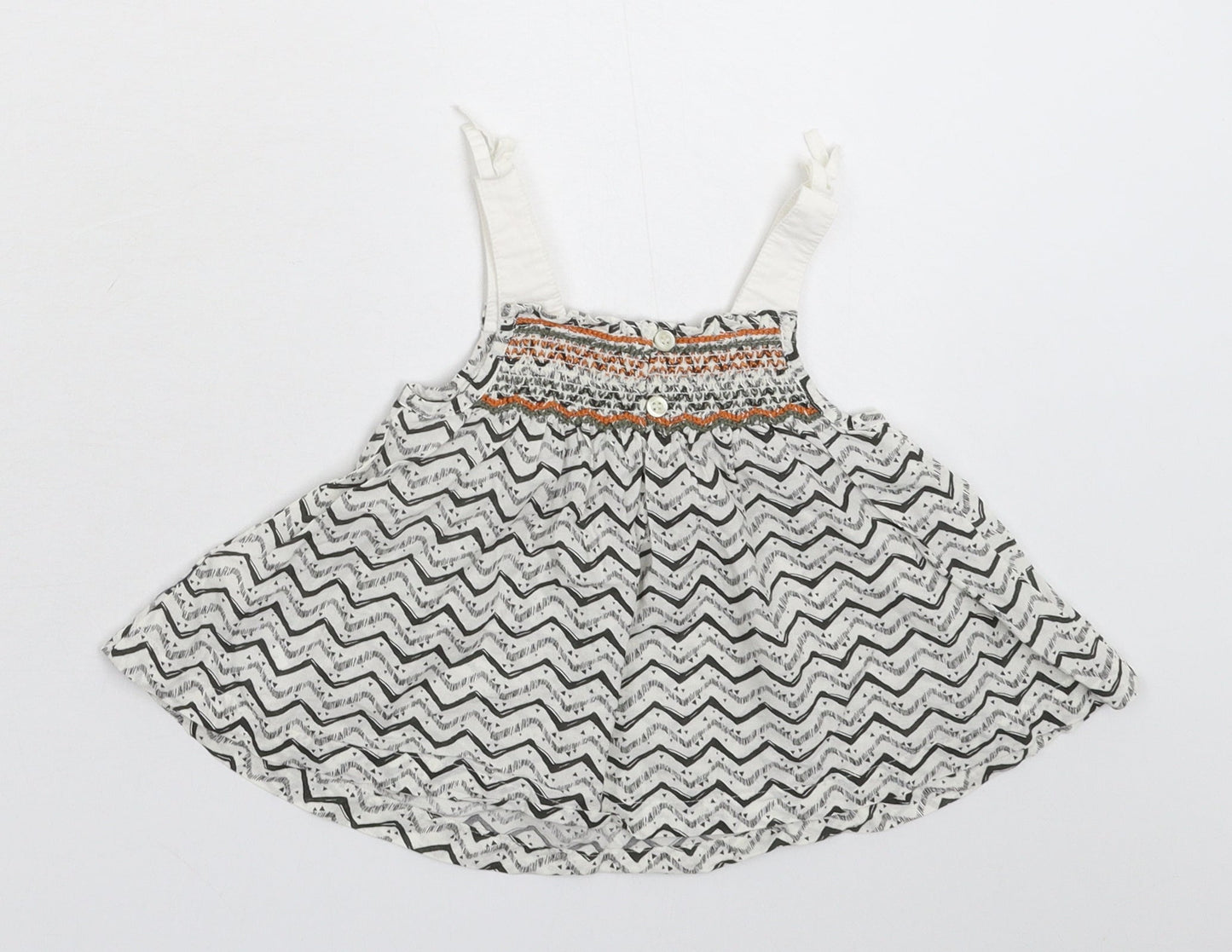 NEXT Girls Multicoloured Geometric  Tank Dress  Size 9-12 Months