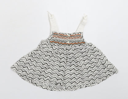 NEXT Girls Multicoloured Geometric  Tank Dress  Size 9-12 Months