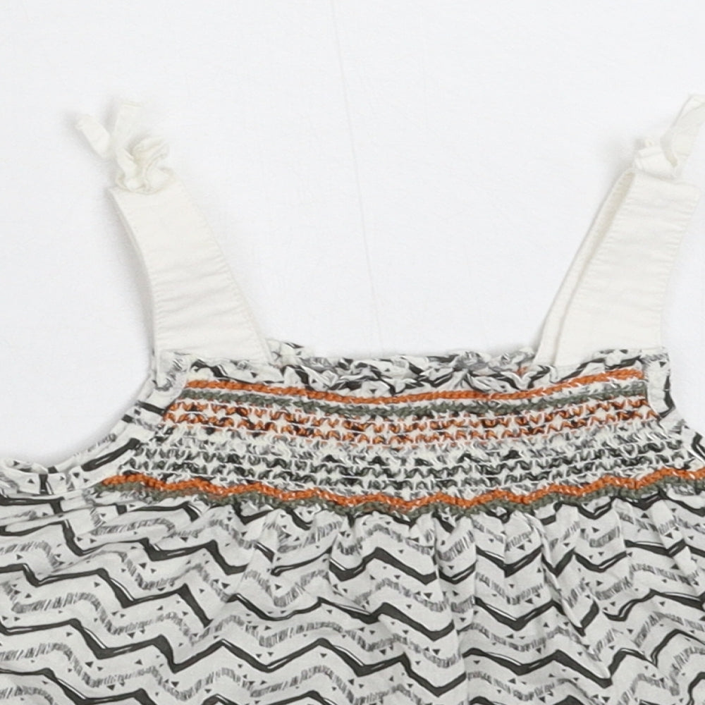 NEXT Girls Multicoloured Geometric  Tank Dress  Size 9-12 Months