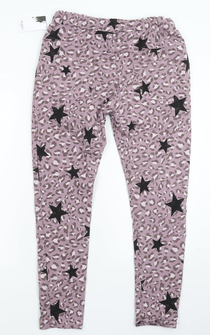 Blanco Womens Grey Animal Print  Trousers  Size 34 in L27 in