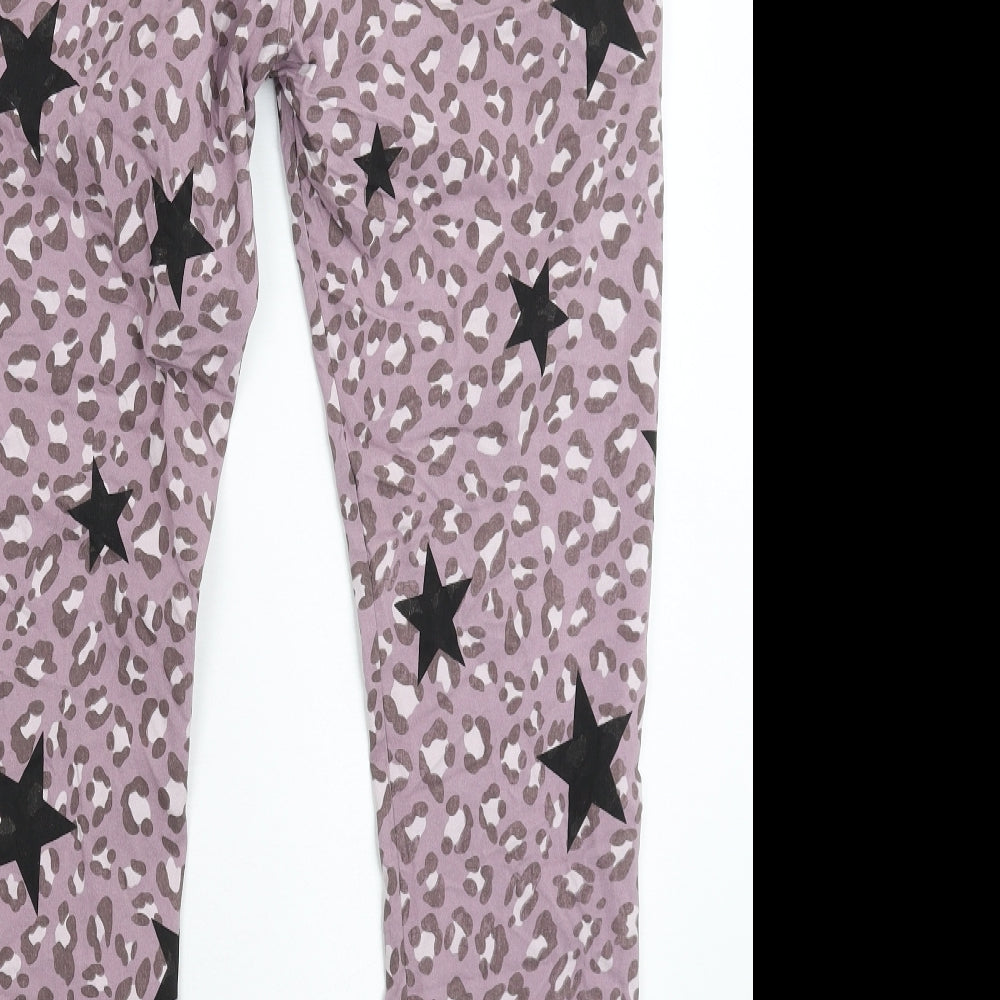 Blanco Womens Grey Animal Print  Trousers  Size 34 in L27 in