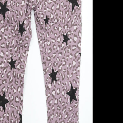 Blanco Womens Grey Animal Print  Trousers  Size 34 in L27 in