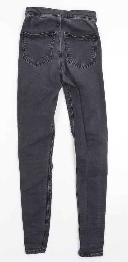 Topshop Womens Black  Denim Jegging Jeans Size 24 in L27 in