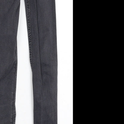 Topshop Womens Black  Denim Jegging Jeans Size 24 in L27 in