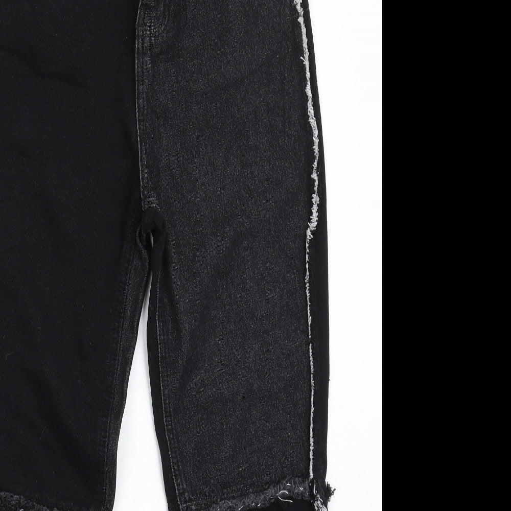 SheIn Womens Black  Denim Mom Jeans Size 24 in L26 in