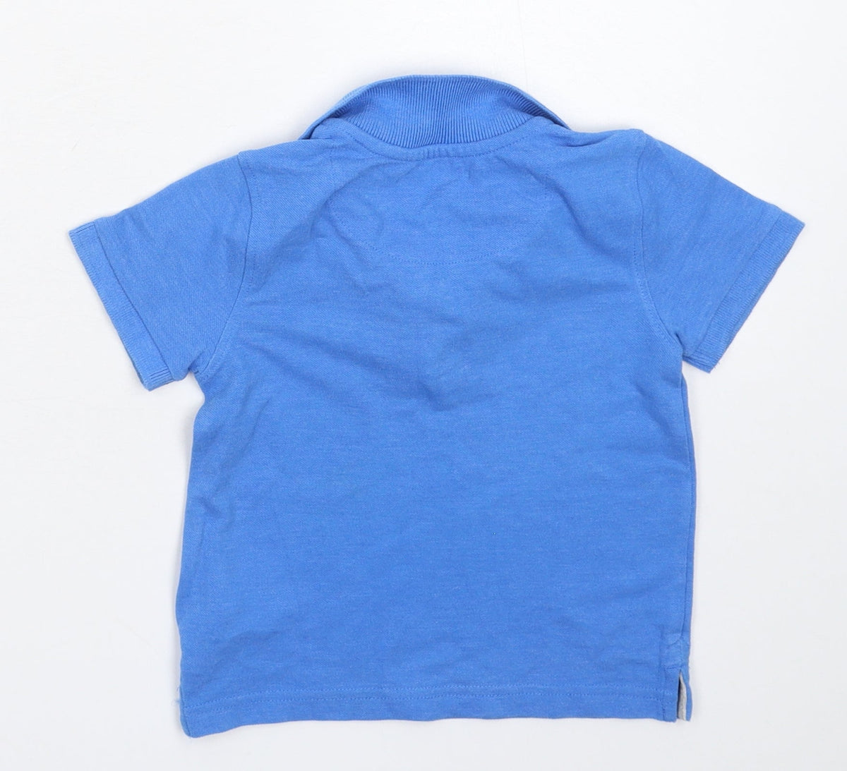 Back view of F&F Baby Blue Basic Polo, size 18-24, Months