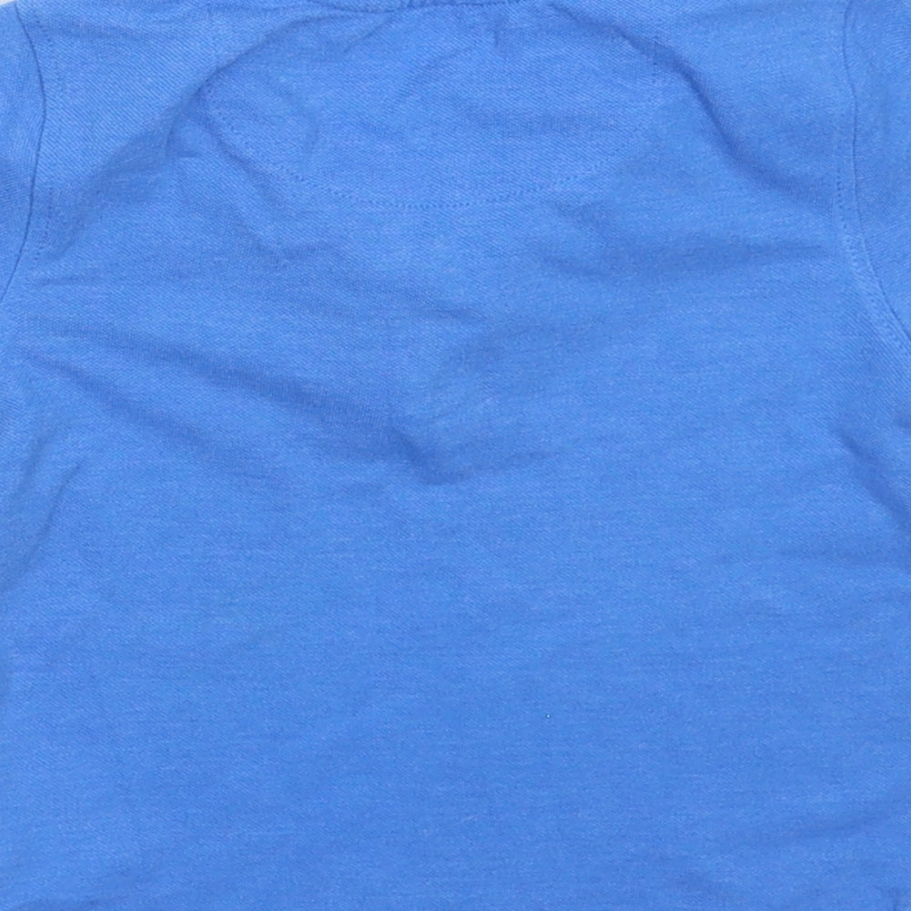 Brand and care label for F&F Baby Blue Basic Polo, size 18-24, Months