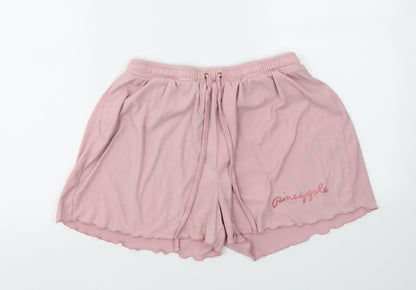 PINAPPLE  Womens Pink   Cut-Off Shorts Size S - STRECHY WAISTBAND