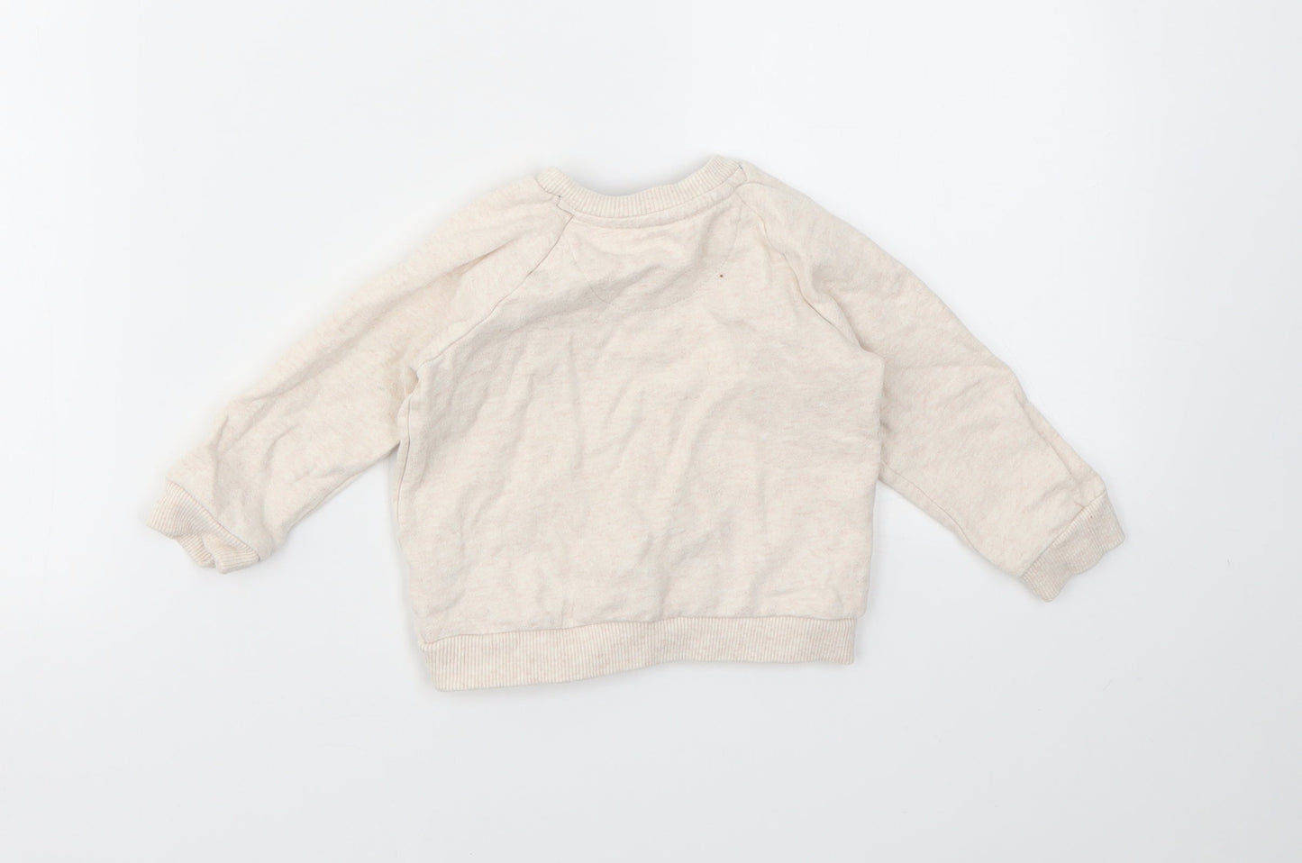 F&F Baby Ivory Animal Print  Pullover Jumper Size 6-9 Months