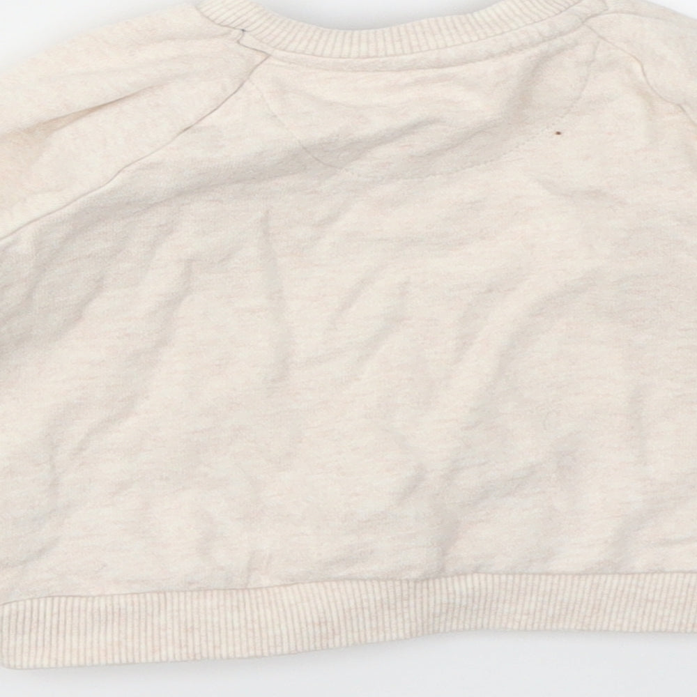 F&F Baby Ivory Animal Print  Pullover Jumper Size 6-9 Months