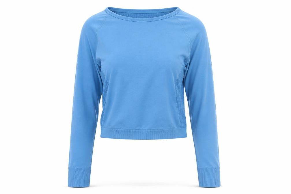 Womens UK Size XS MP Blue Basic T-Shirt