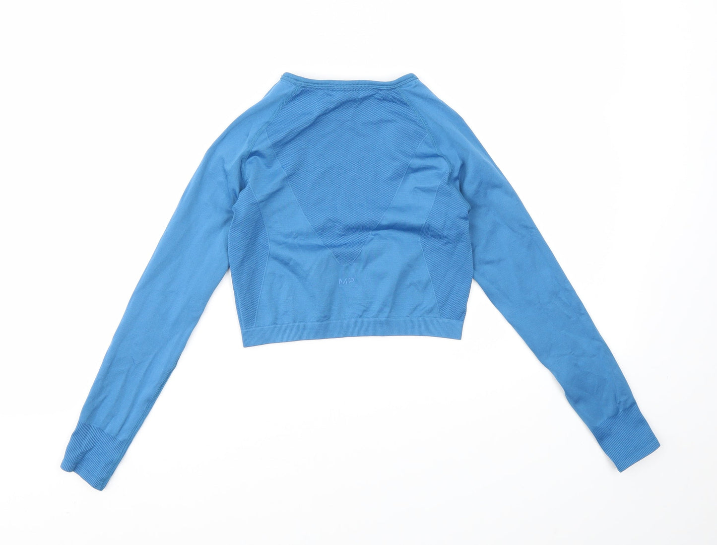 Womens UK Size XS MP Blue Basic T-Shirt