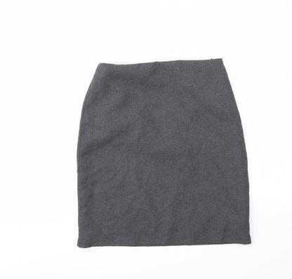 Preworn Girls Grey   A-Line Skirt