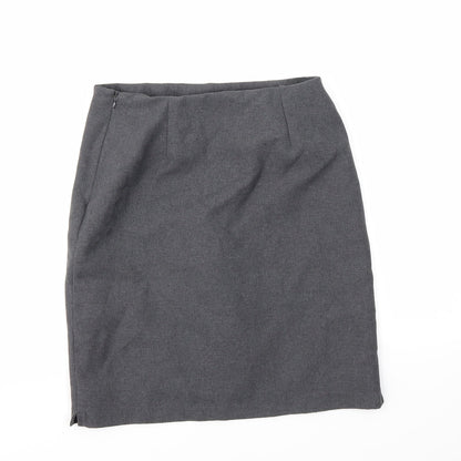 Preworn Girls Grey   A-Line Skirt