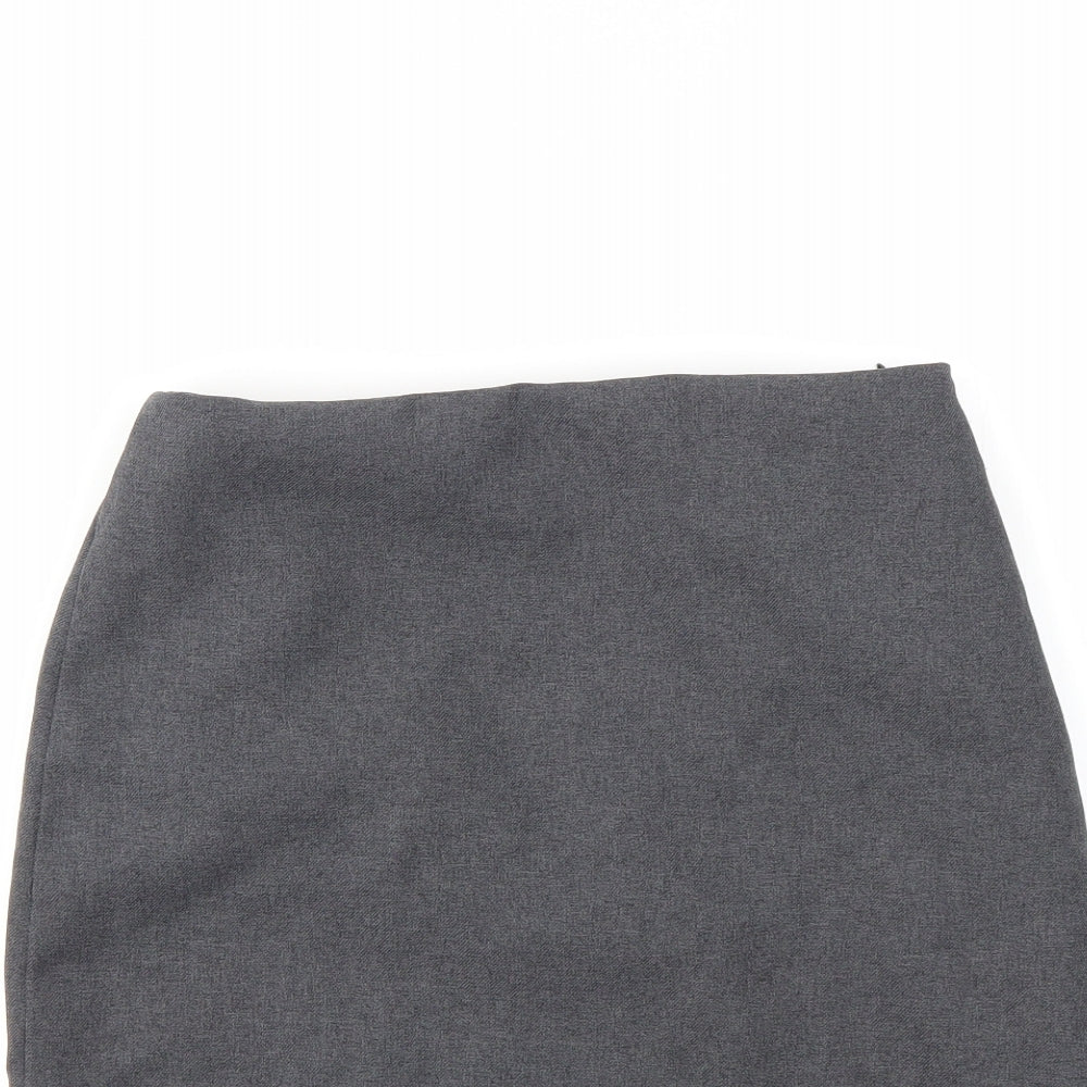 Preworn Girls Grey   A-Line Skirt