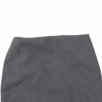 Preworn Girls Grey   A-Line Skirt