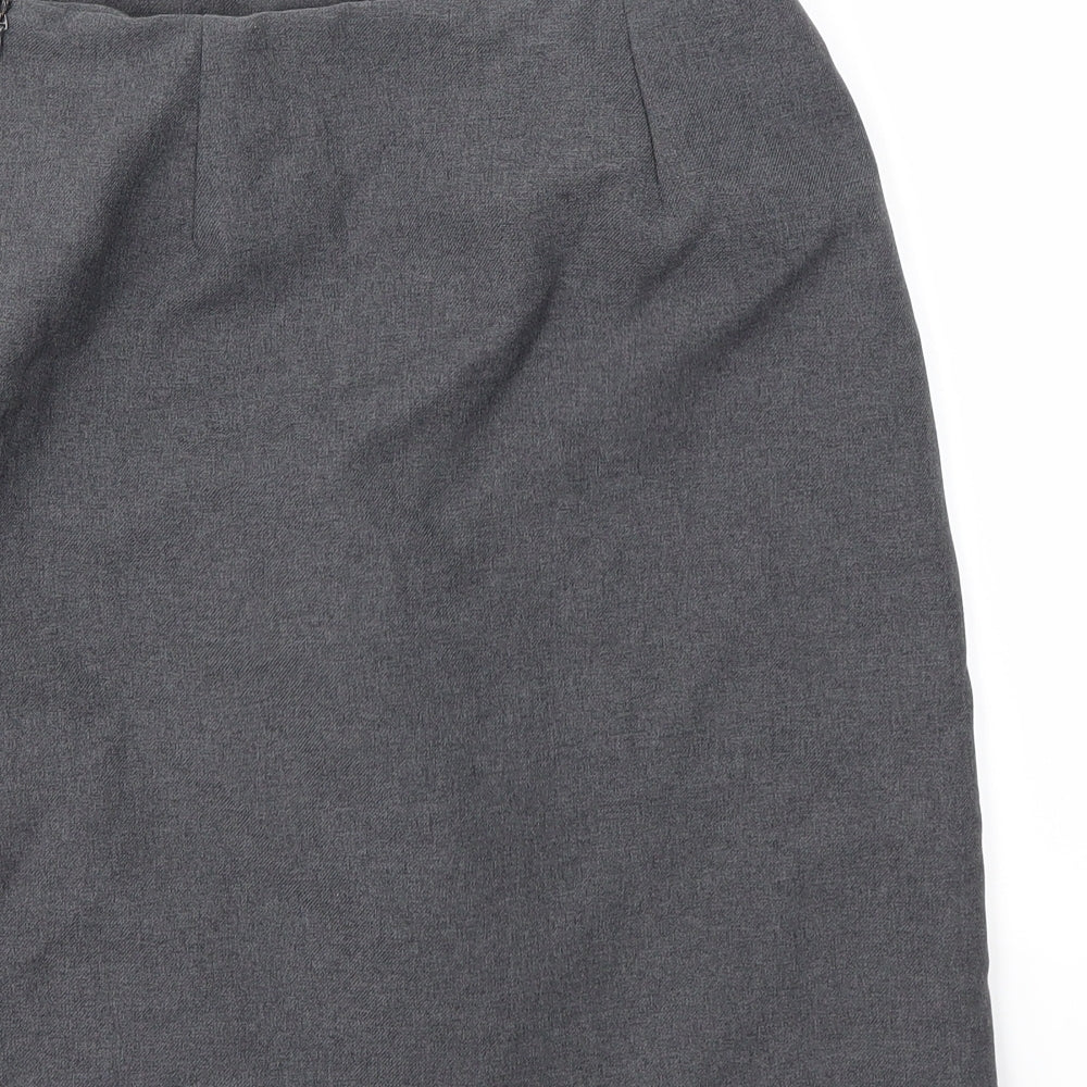 Preworn Girls Grey   A-Line Skirt