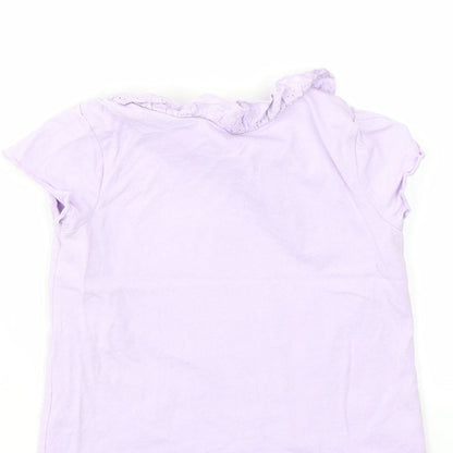George Girls Purple   Basic T-Shirt Size 12-18 Months