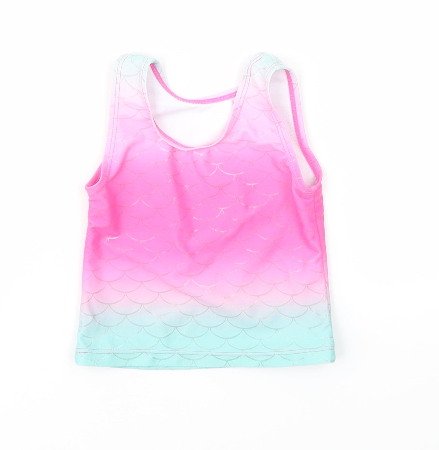 George Girls Multicoloured Geometric  Basic T-Shirt Size 12-18 Months  - SWIMMIMG TOP