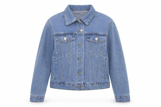 Boohoo Womens Blue  Denim Jacket Coat Size 6