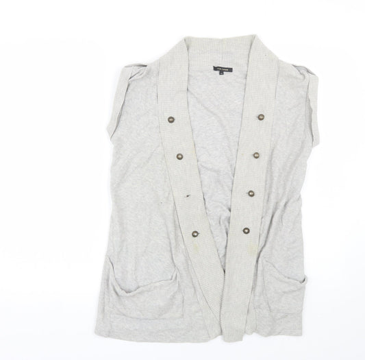 Womens UK Size 10 River Island Grey Cardigan Jumper