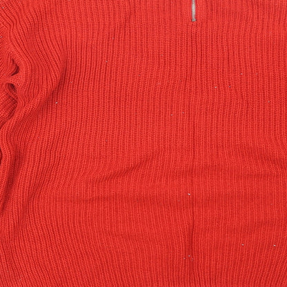 Dorothy Perkins Womens Red   Pullover Jumper Size 14