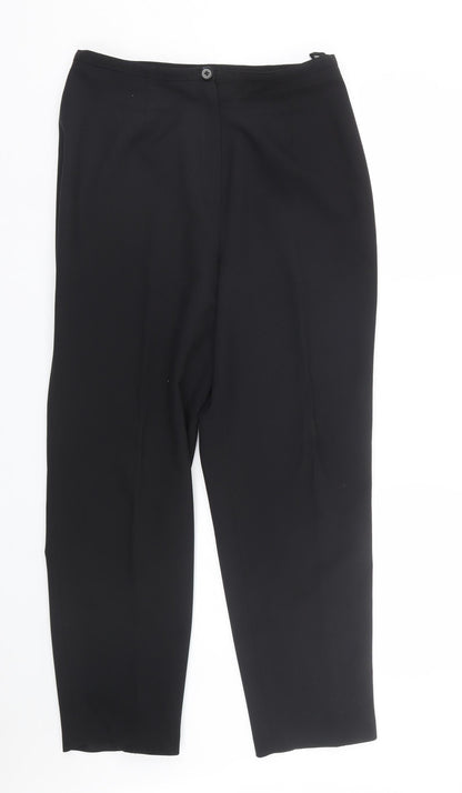 Womens UK Size 16 Modern Classics Regular Fit  Black Trousers