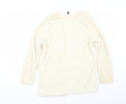 H&M Womens Beige   Cardigan Jumper Size S