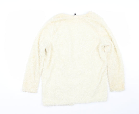H&M Womens Beige   Cardigan Jumper Size S