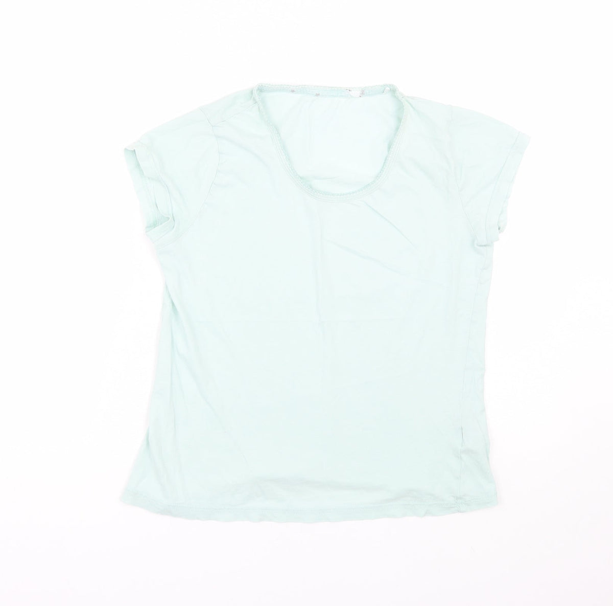 Additional front view of Marks & Spencer women’s green top pyjama top, size UK 8
