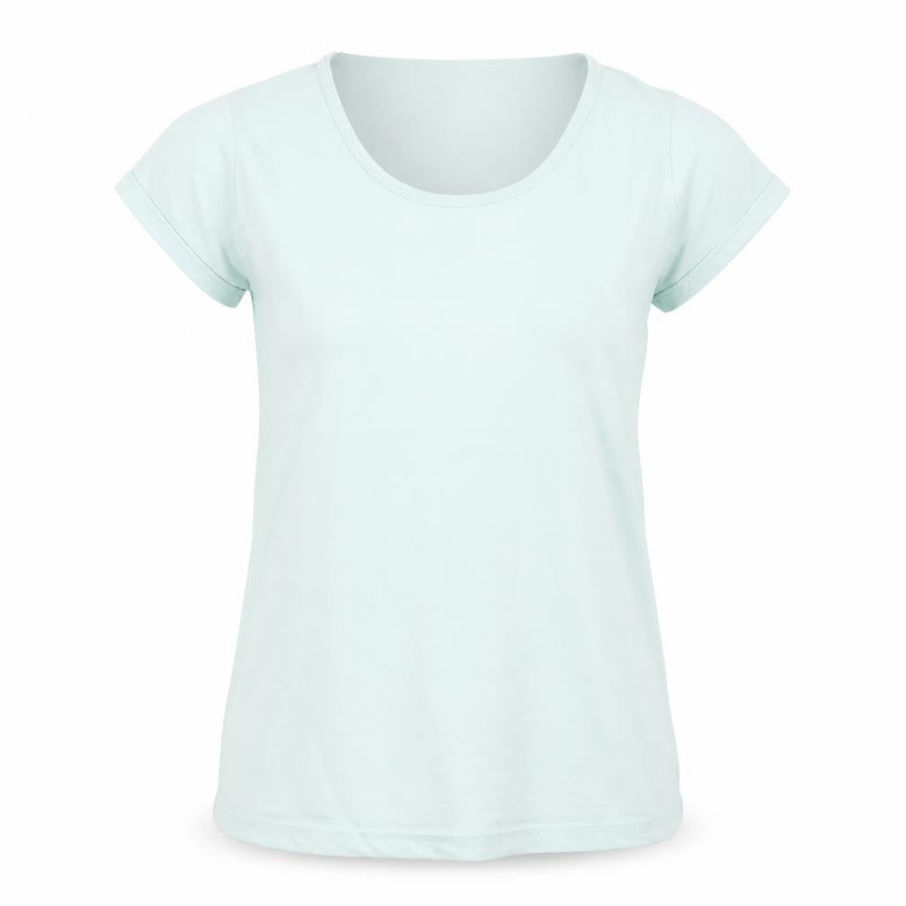 Front view of Marks & Spencer women’s green top pyjama top, size UK 8