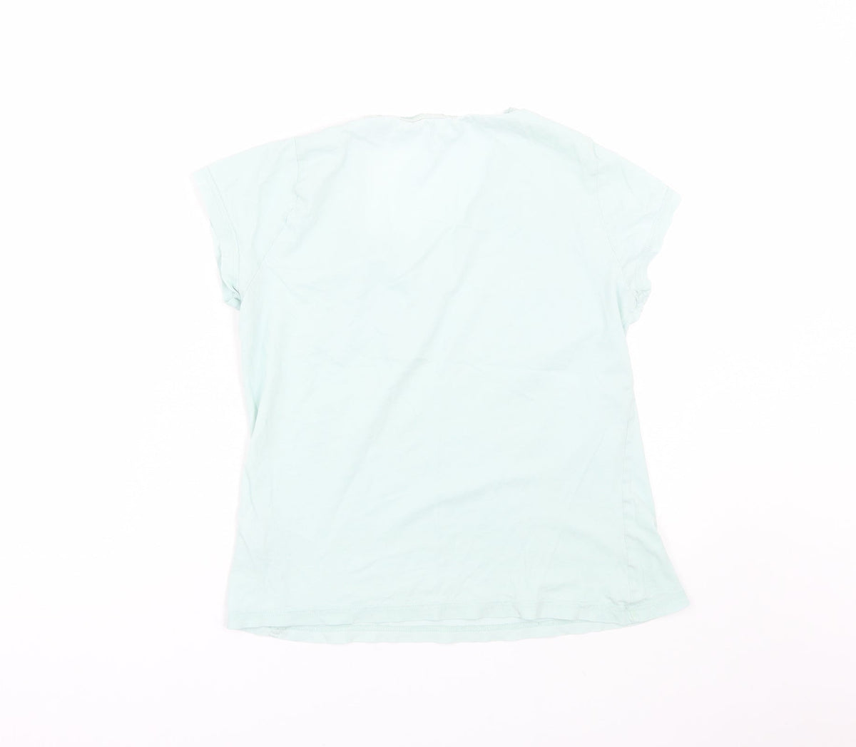 Back view of Marks & Spencer women’s green top pyjama top, size UK 8