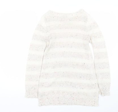 Womens UK Size 10 Peacocks White Pullover Jumper