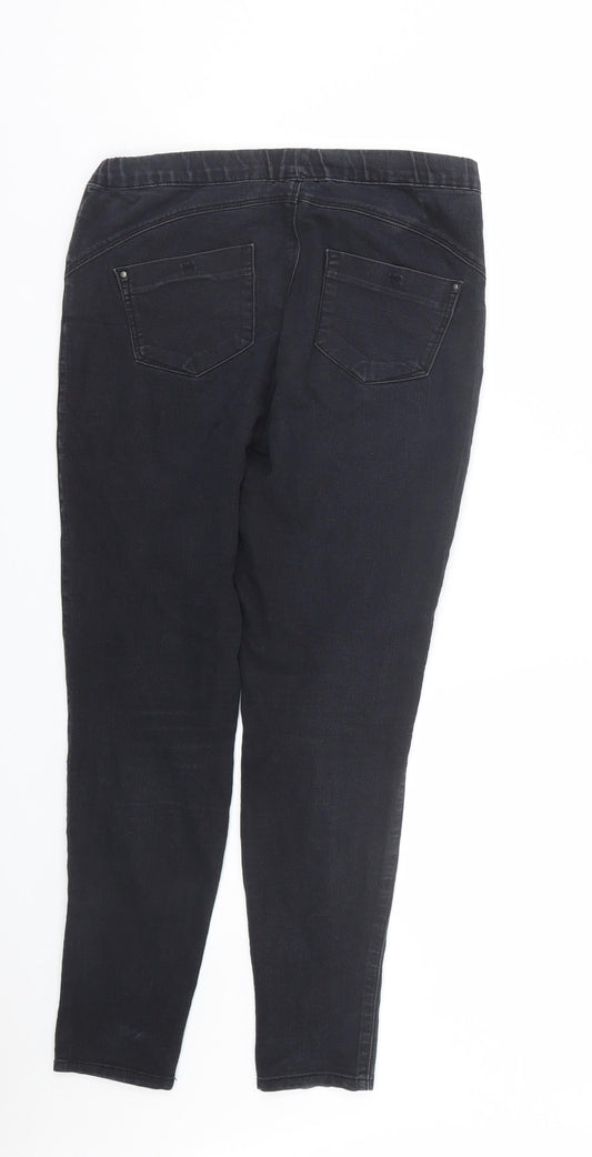 Denim co Womens Black  Denim Skinny Jeans Size 8 L26 in