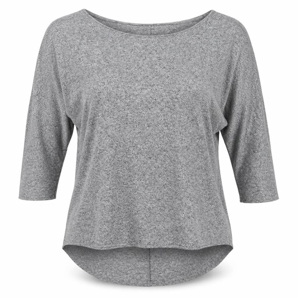 Womens UK Size 10 Topshop Grey Basic T-Shirt